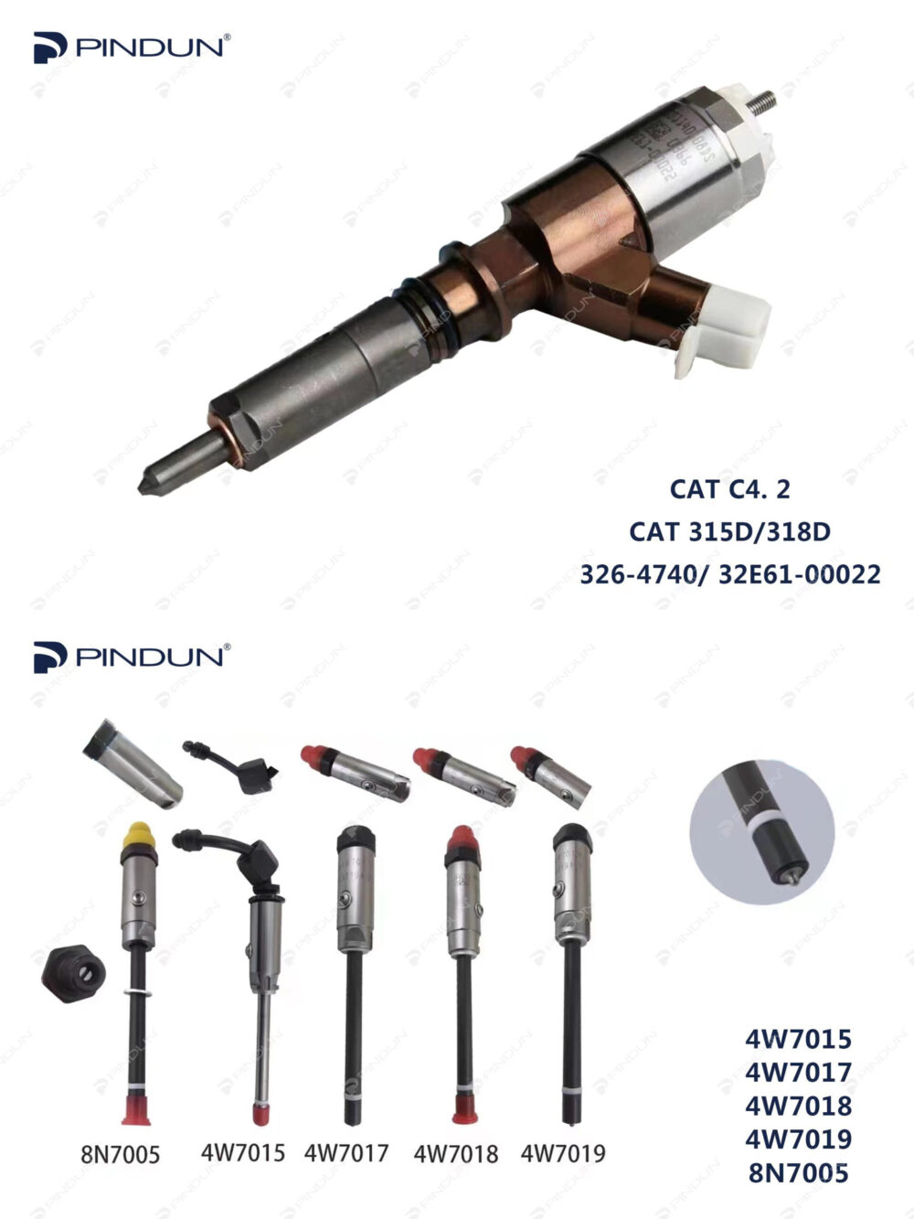 High quality injector assembly for Caterpillar