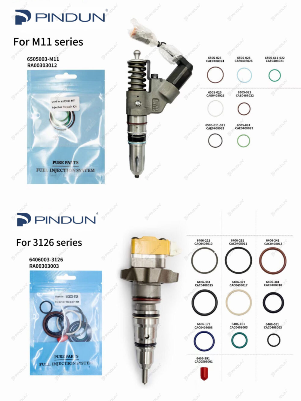 Various Repair Kit for Caterpillar injector
