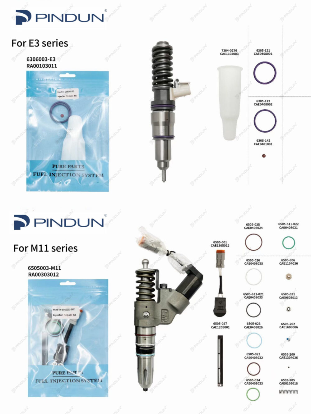 Various Repair Kit for Caterpillar injector