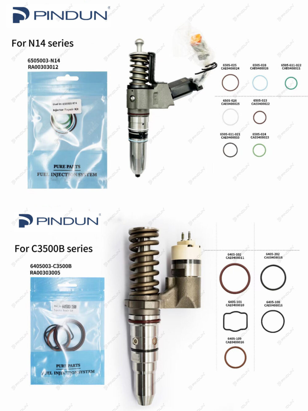 Various Repair Kit for Caterpillar injector