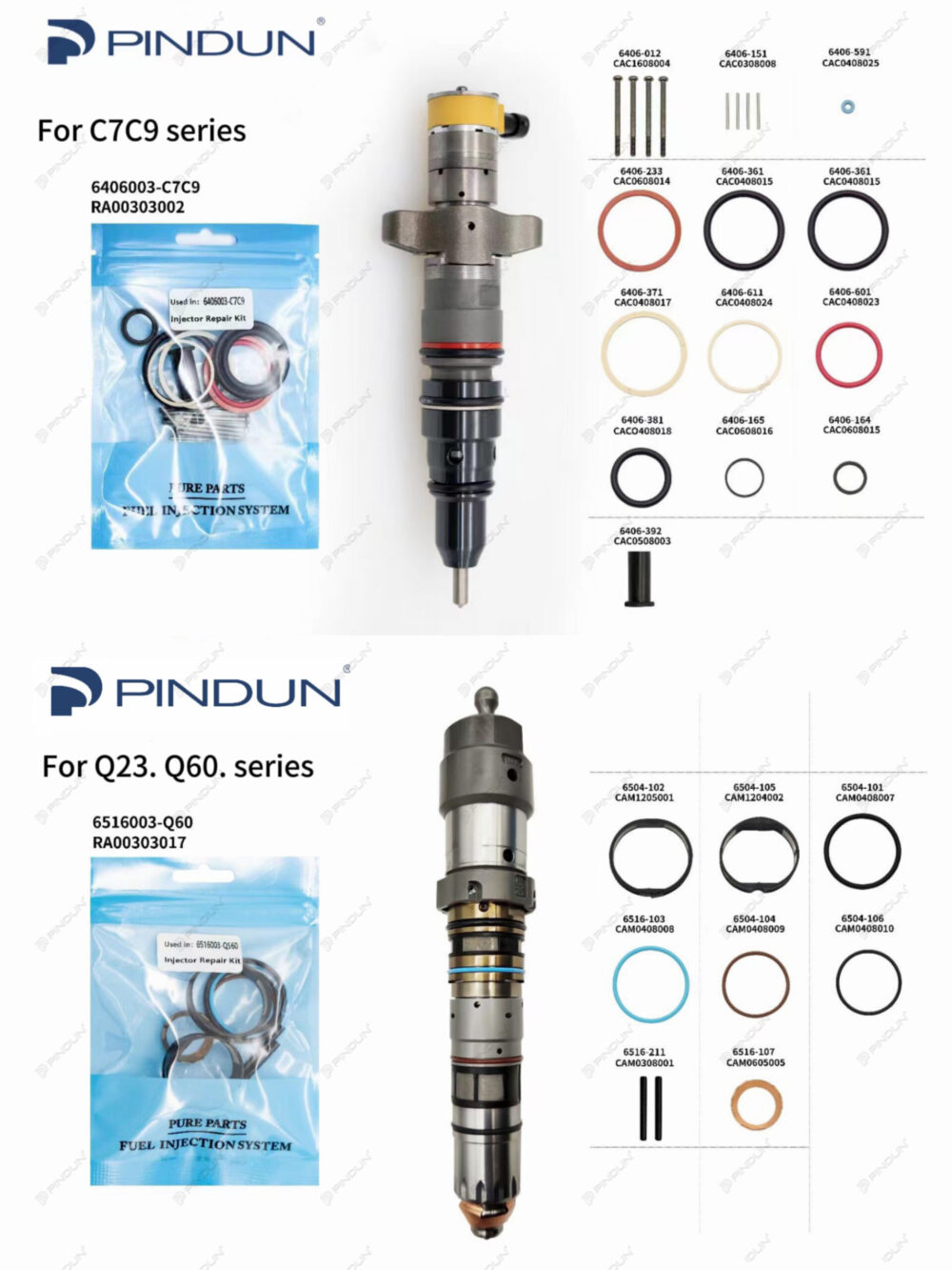 Various Repair Kit for Caterpillar injector