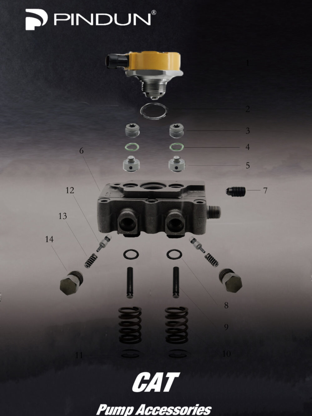 Various Accessories for Caterpillar Pump